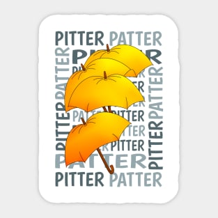 Umbrella Pitter Patter Sticker